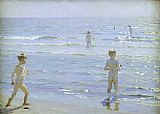 Peder Severin Kroyer Bano de muchachos painting